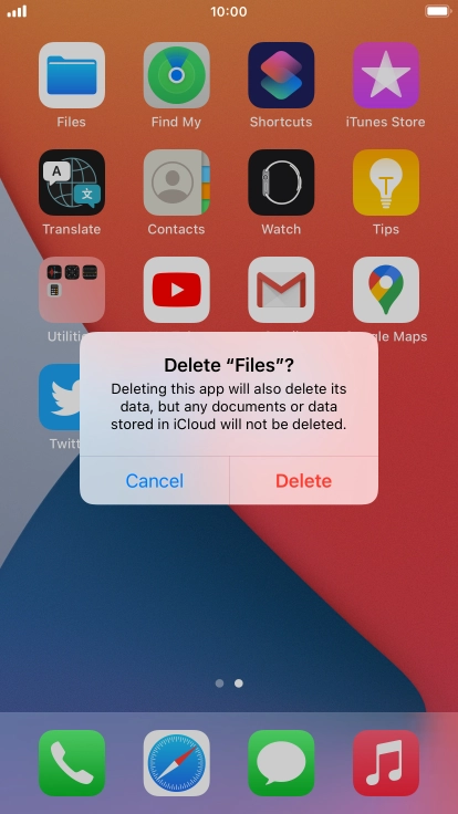 Press Delete.