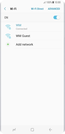 Press the Home key to return to the home screen.