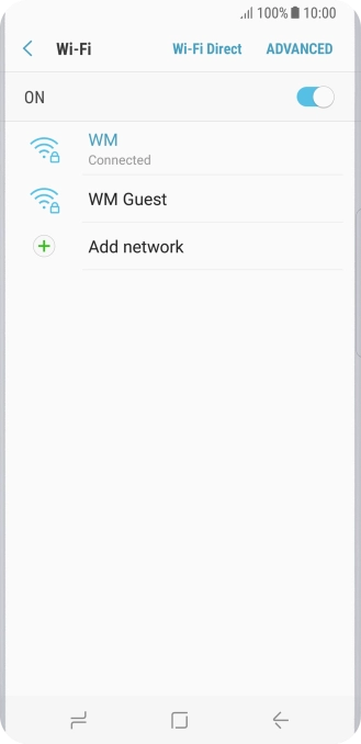 Press the Home key to return to the home screen.