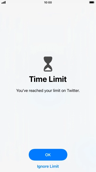 Press Ignore Limit.