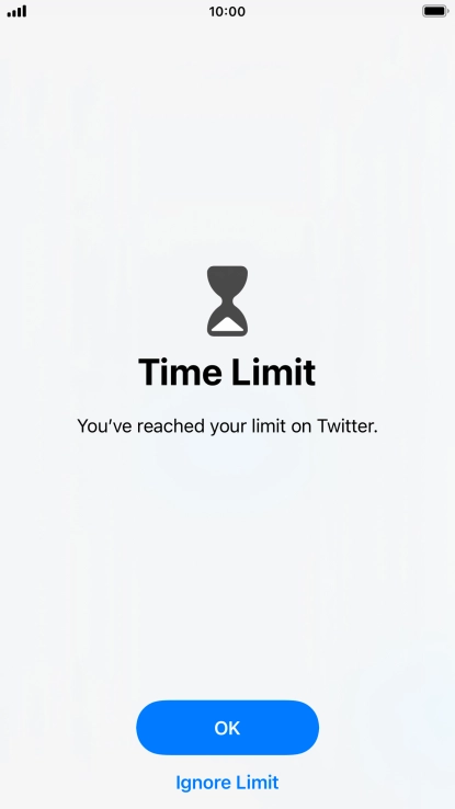 Press Ignore Limit.