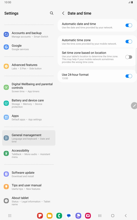 Press the Home key to return to the home screen.