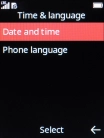 Select Date and time. Select Date and time.
