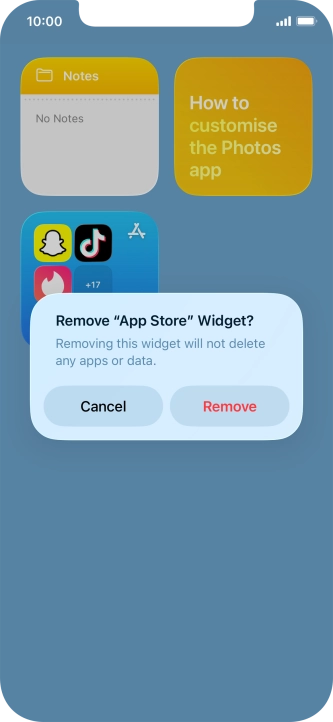 Press Remove.