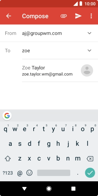 Press the required contact. Press the required contact.