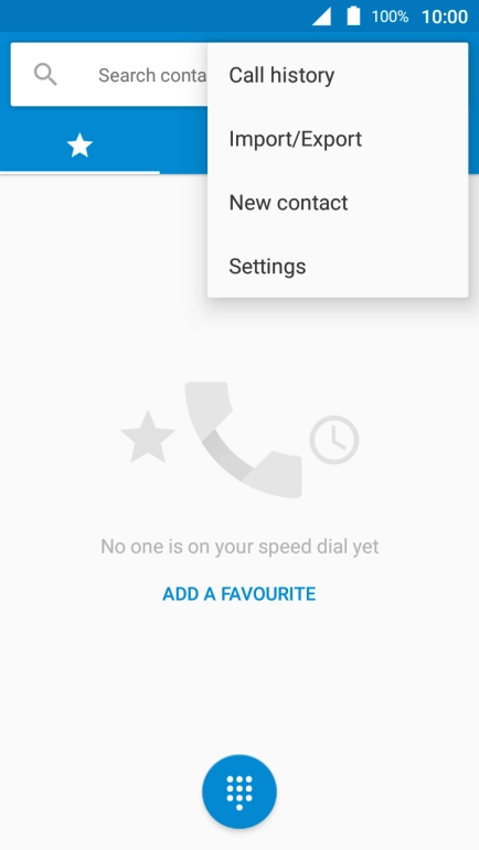 Press Settings.