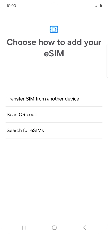 Press Scan QR code. Press Scan QR code.