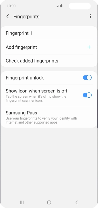 Press the indicators next to the required settings to turn them on or off. Press the indicators next to the required settings to turn them on or off.