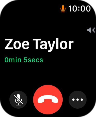 Press the end call icon to end the call and return to the home screen. Press the end call icon to end the call and return to the home screen.