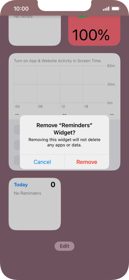 Press Remove.