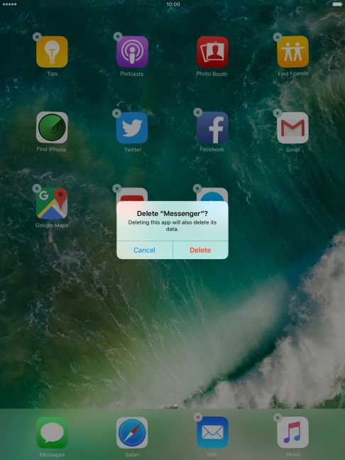 Press Delete. Press Delete.