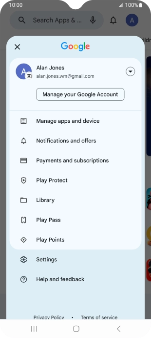 Press Settings. Press Settings.