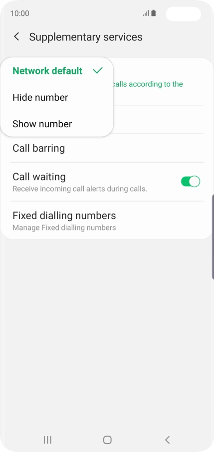 Press Show number to turn on caller identification. Press Show number to turn on caller identification.