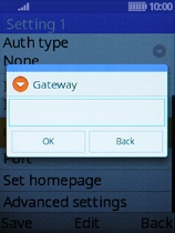 Key in 10.202.002.060 and press the Left selection key.