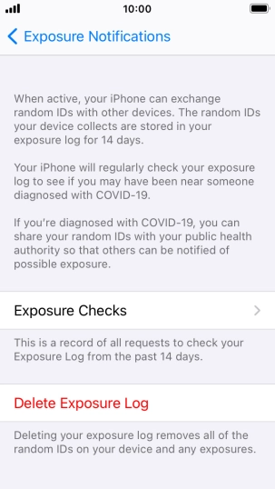 Press Delete Exposure Log. Press Delete Exposure Log.