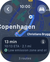 Press the transport type icon. Press the transport type icon.
