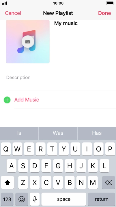 Press Add Music.