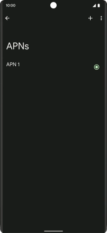 Press the new data connection icon.