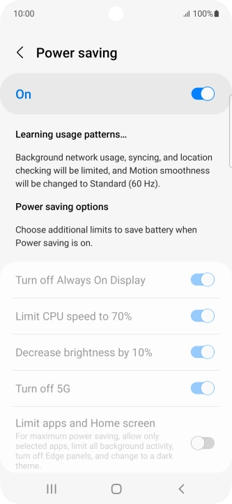 Press the Home key to return to the home screen.