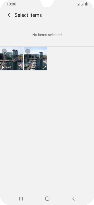 Press the required picture. Press the required picture.