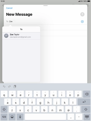 Press the required contact.