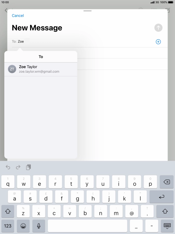 Press the required contact.