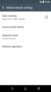 Press Access point names.