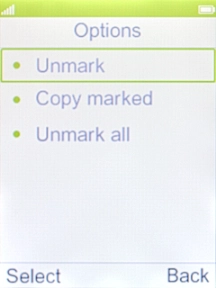 Select Copy marked.