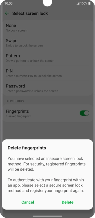 Press Delete.