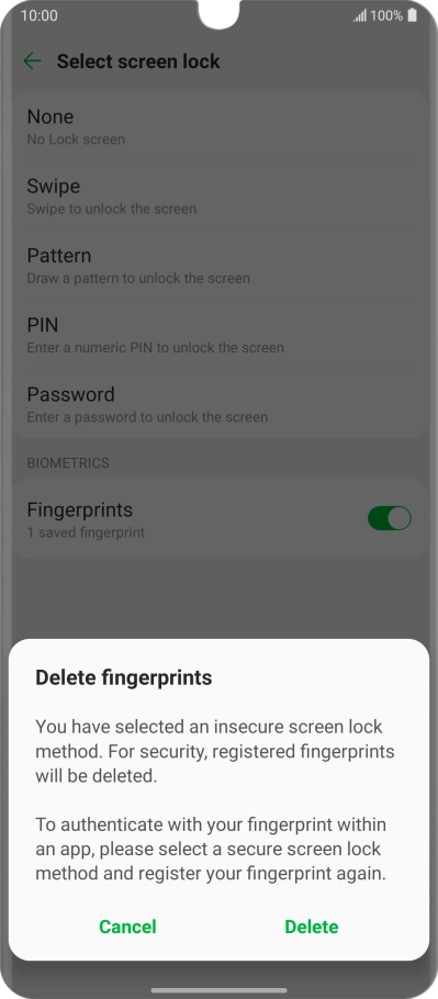 Press Delete.