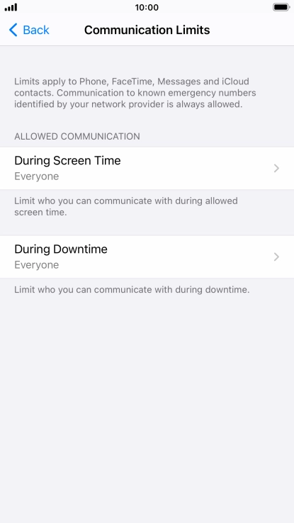 Press During Screen Time.