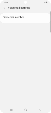 Press Voicemail number.