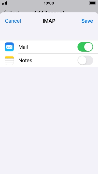 Press Save. Your email account has now been set up. To select more settings for incoming and outgoing server, proceed with the following steps. Press Save. Your email account has now been set up. To select more settings for incoming and outgoing server, proceed with the following steps.
