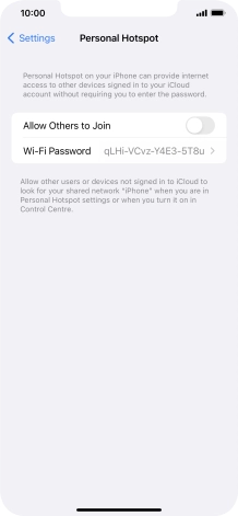 Press Wi-Fi Password and key in the required password. Press Wi-Fi Password and key in the required password.