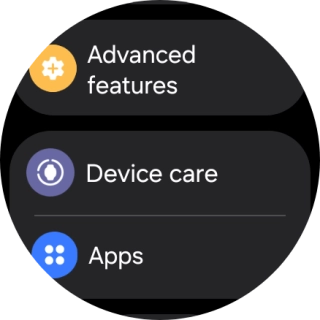 Press Advanced features. Press Advanced features.