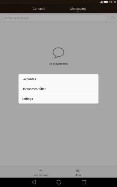 Press Settings.