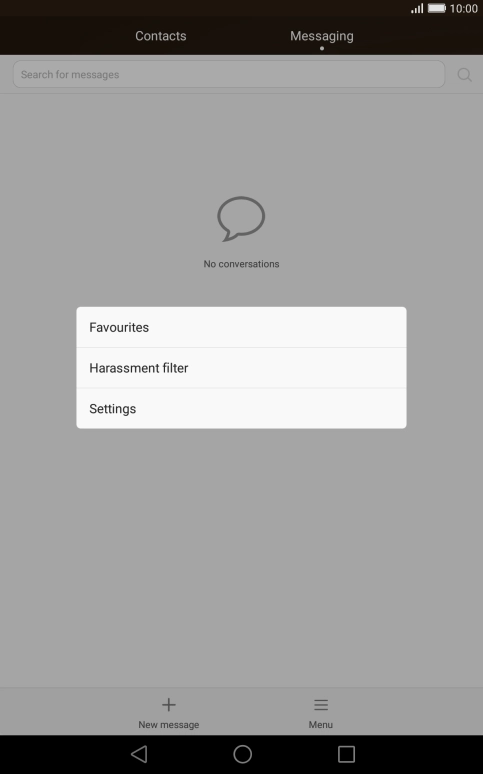 Press Settings.