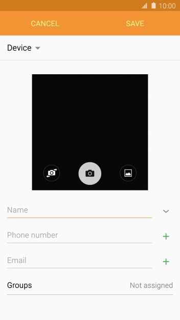 Press the gallery icon. Press the gallery icon.