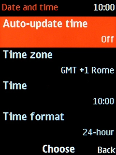 Select Auto-update time.