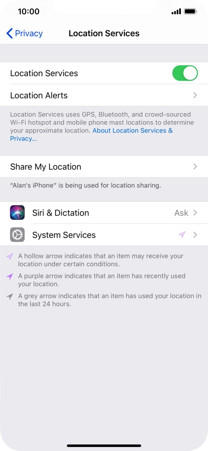 Press the required app. Press the required app.