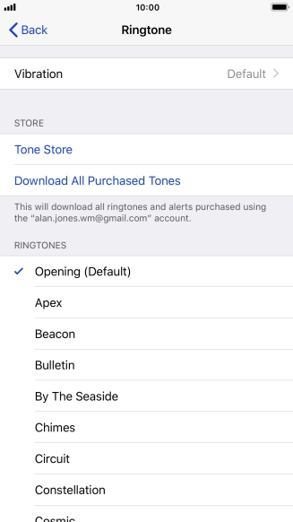 Press the required ring tones to hear them.
