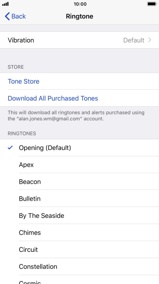 Press the required ring tones to hear them.