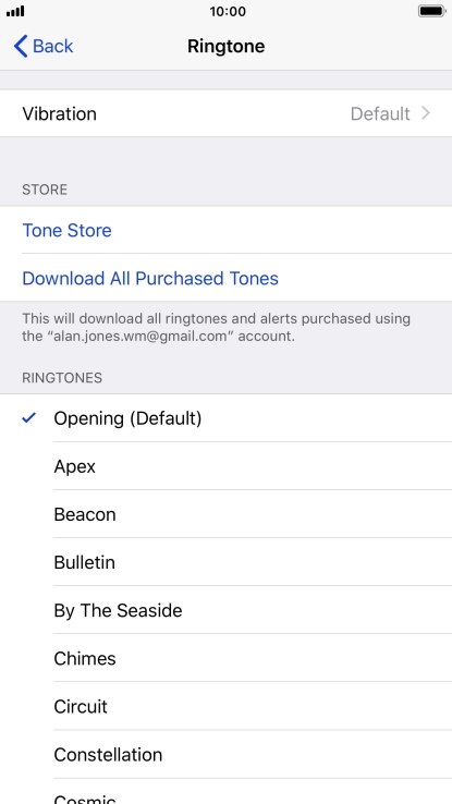Press the required ring tones to hear them.