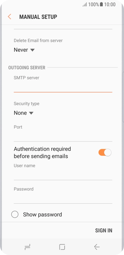 Press the drop down list below Press the drop down list below