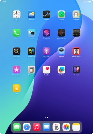 Press and hold anywhere on the home screen.