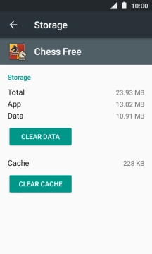 Press CLEAR CACHE.