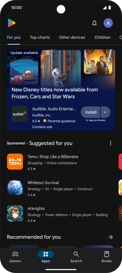 Press Search.