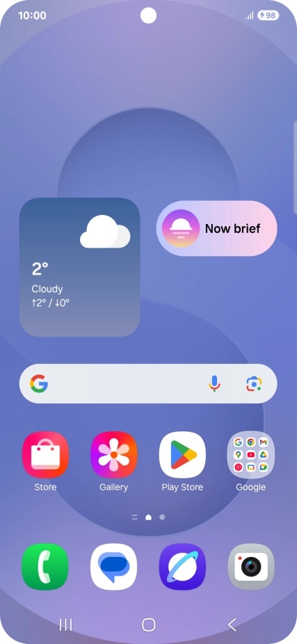 When the battery charging icon is displayed, the battery is charging.