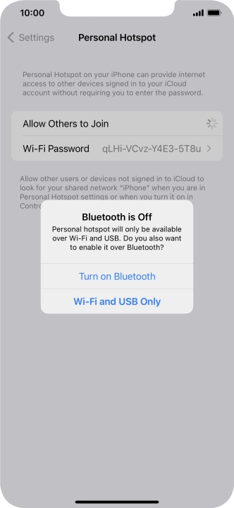If Wi-Fi is turned on, press Wi-Fi and USB Only. If Wi-Fi is turned on, press Wi-Fi and USB Only.