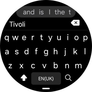 Key in the required destination and press the search icon.